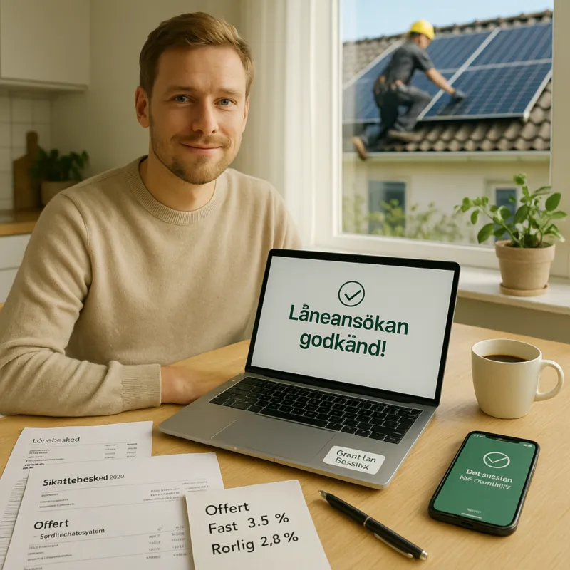 Låna pengar till solceller Förnya ditt hem